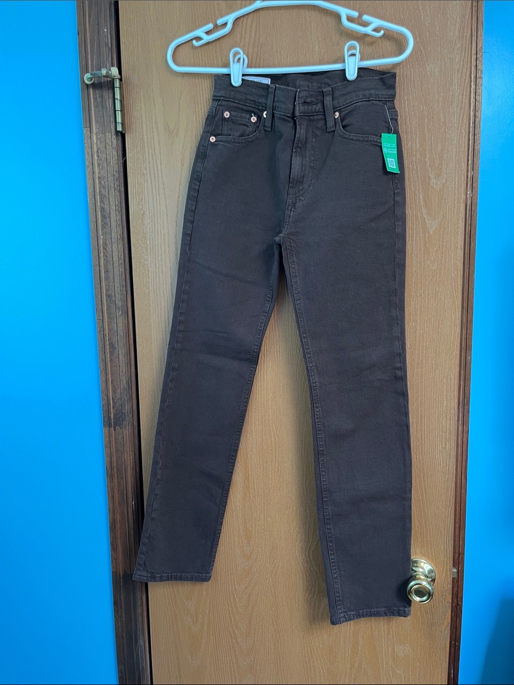 Women’s Brown Straight-Leg Jeans